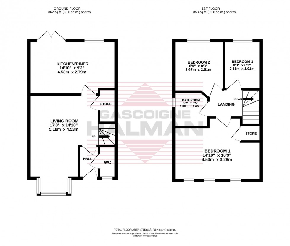 Floorplan for Bramble Way, Hazel Grove, SK7