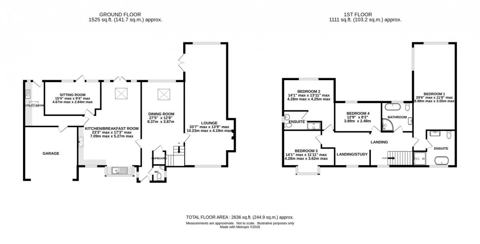Floorplan for Bollin Grove, Prestbury, SK10