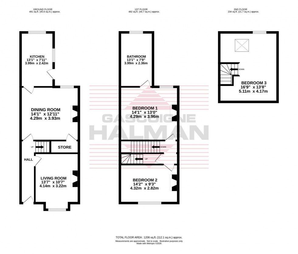 Floorplan for Niagara Street, Stockport, SK2