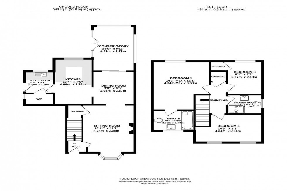 Floorplan for Randal Crescent, Whaley Bridge, SK23