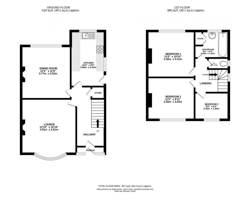 Floorplan for Heaton Road, Stockport, SK4