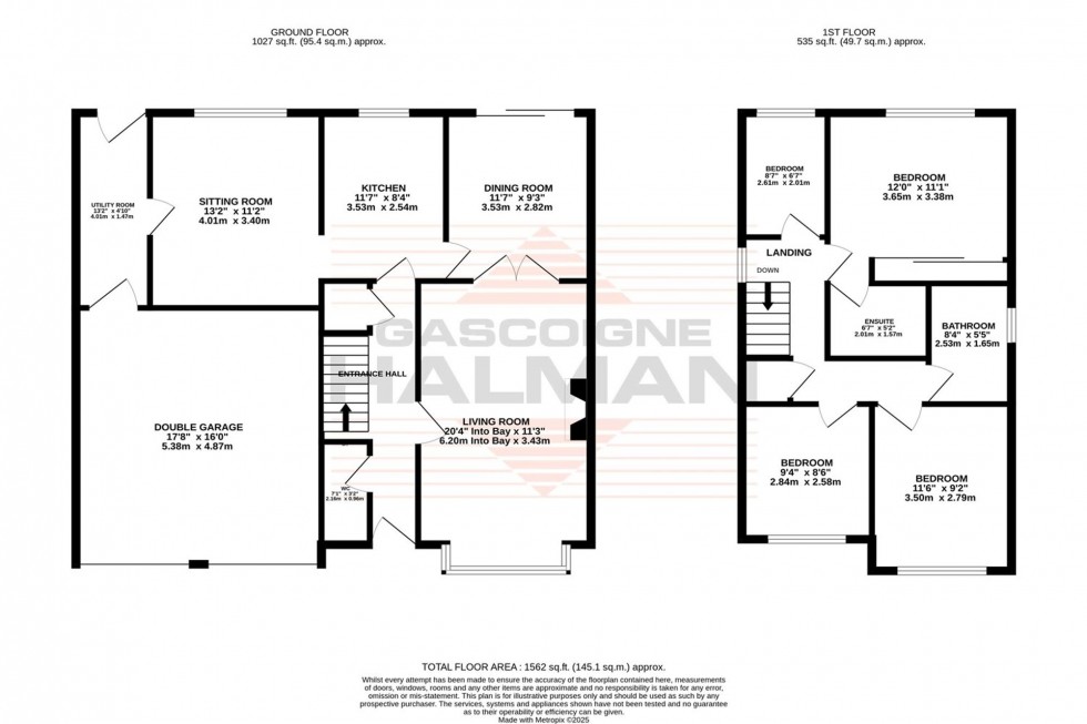 Floorplan for Radley Close, Sale, M33