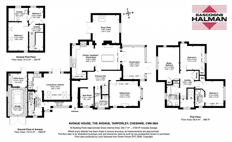 Floorplan for The Avenue, Tarporley, CW6