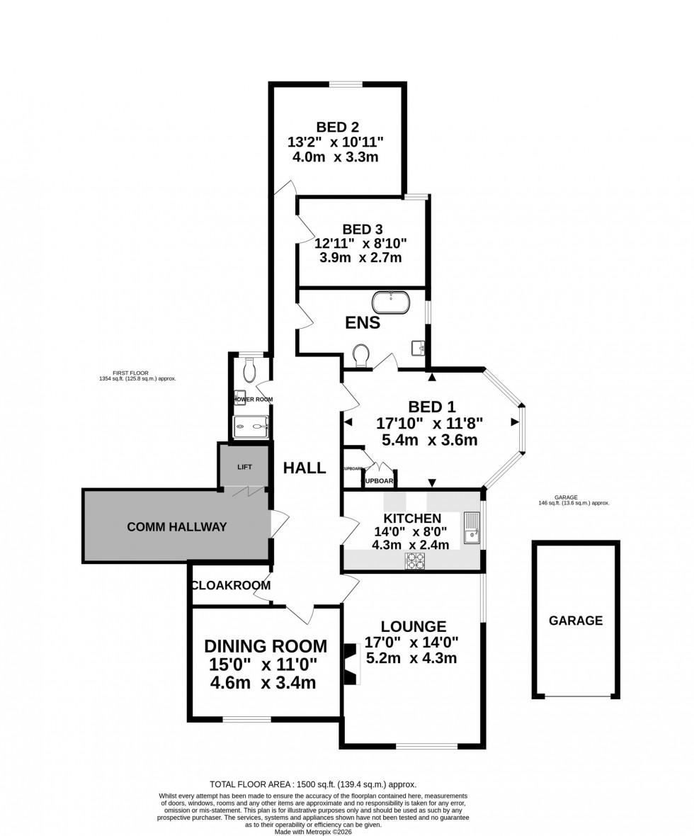 Floorplan for Richmond Road, Bowdon, WA14