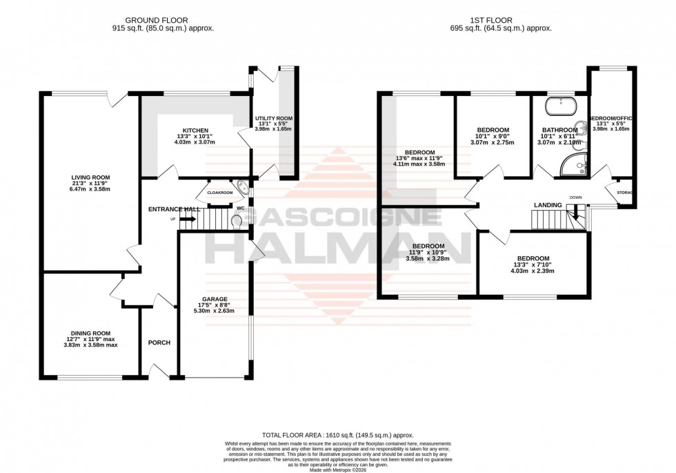 Floorplan for Coppice Avenue, Sale, M33