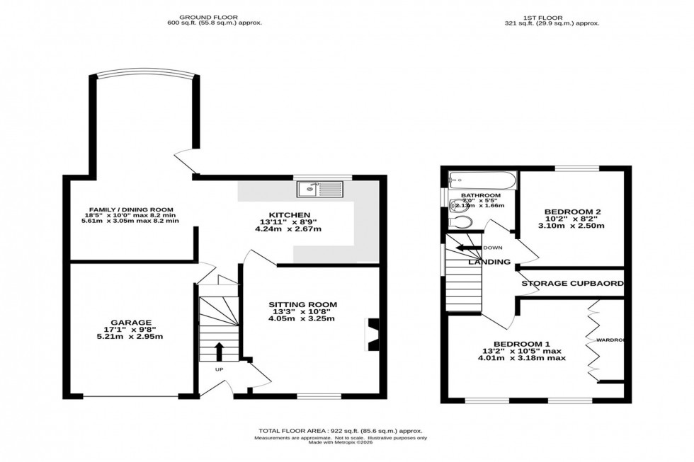 Floorplan for Mellor Road, New Mills, SK22