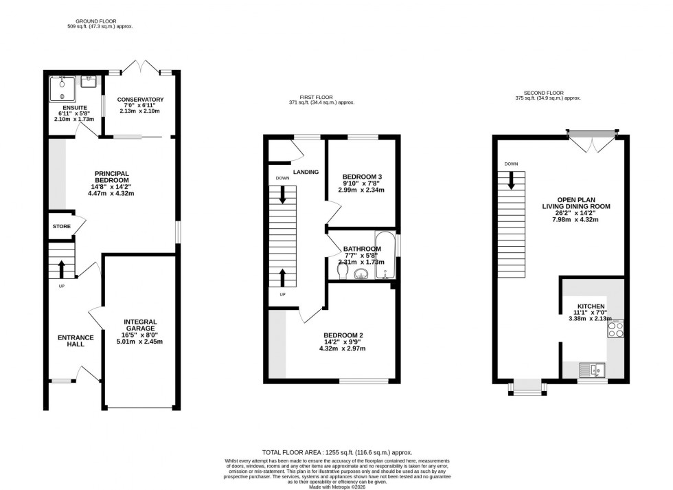 Floorplan for Sandringham Way, Wilmslow, SK9