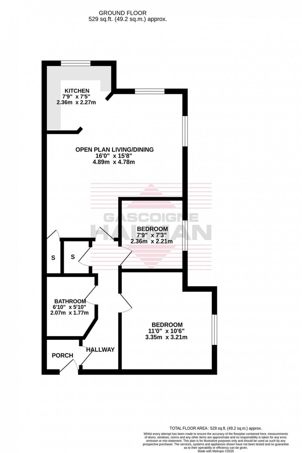 Floorplan for Downes Way, Keswick Court, M22