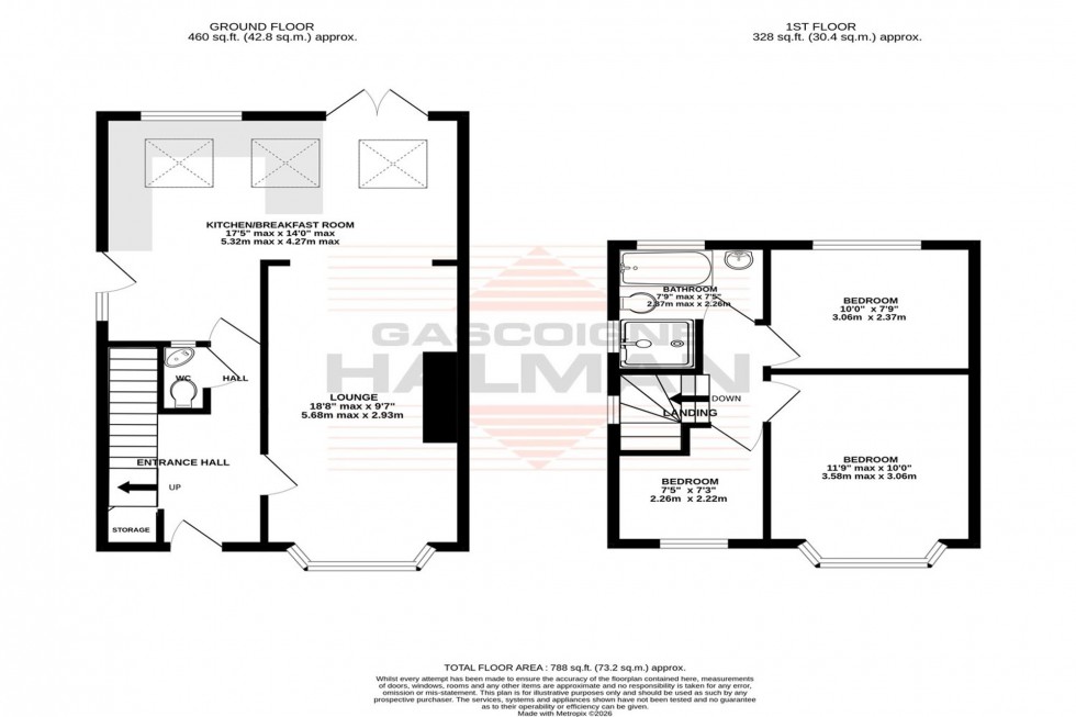 Floorplan for Newlyn Drive, Sale, M33