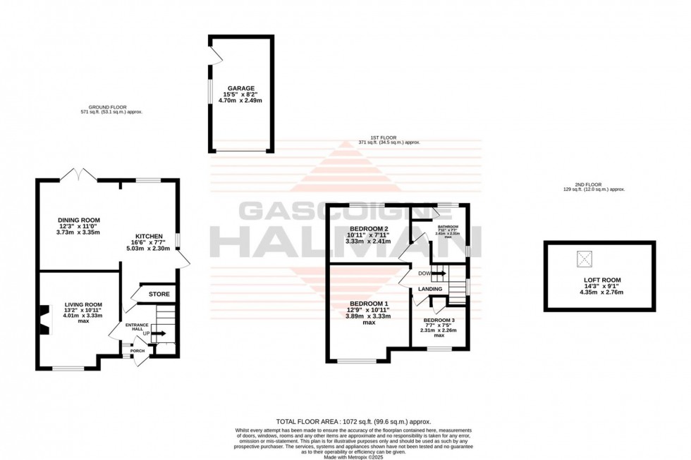 Floorplan for Shrewsbury Road, Sale, M33