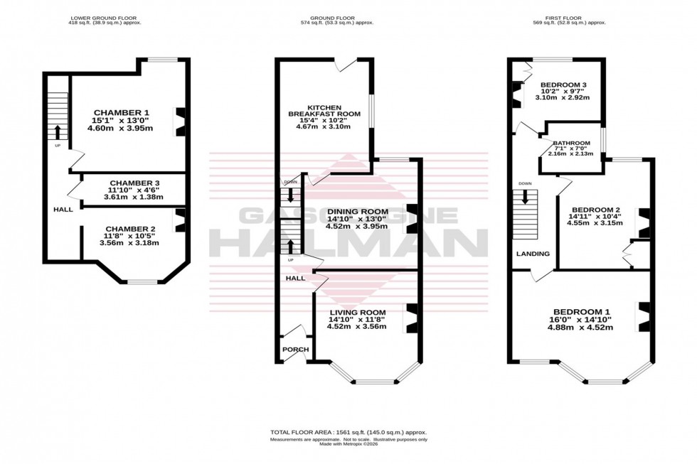Floorplan for Kennerley Road, Stockport, SK2