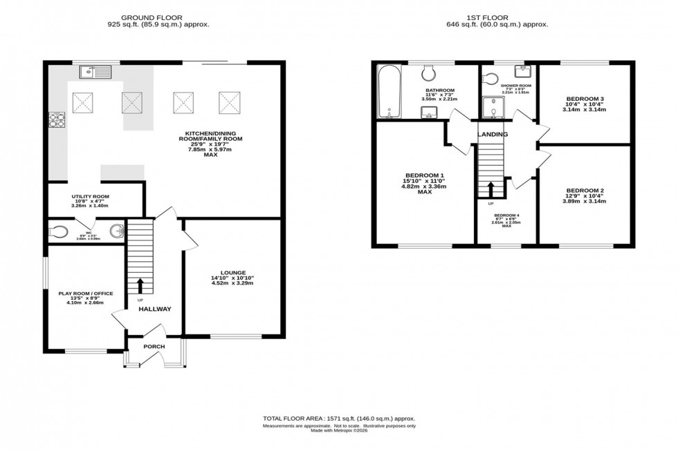 Floorplan for Craig Road, Stockport, SK4
