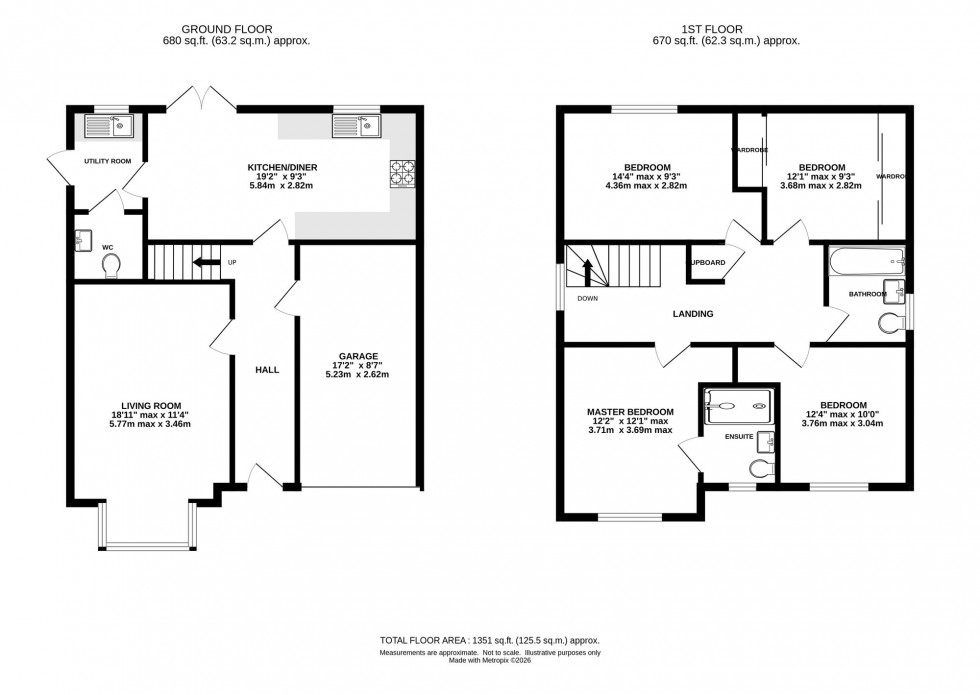 Floorplan for Alder Way, Holmes Chapel, CW4