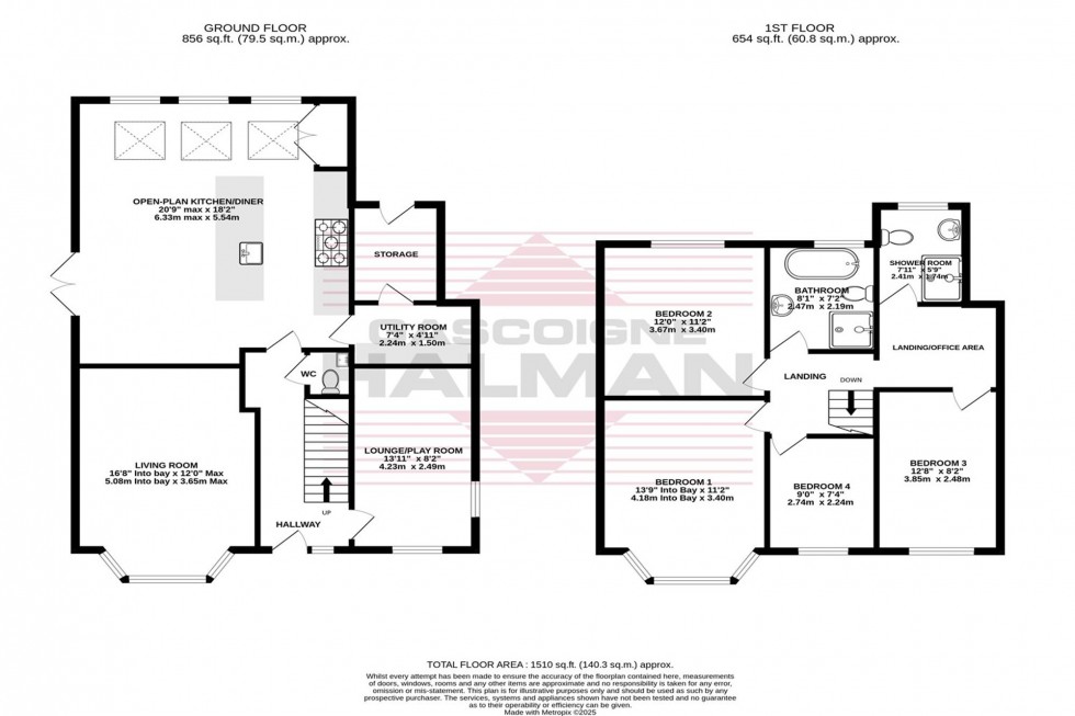 Floorplan for Queensway, Heald Green, SK8