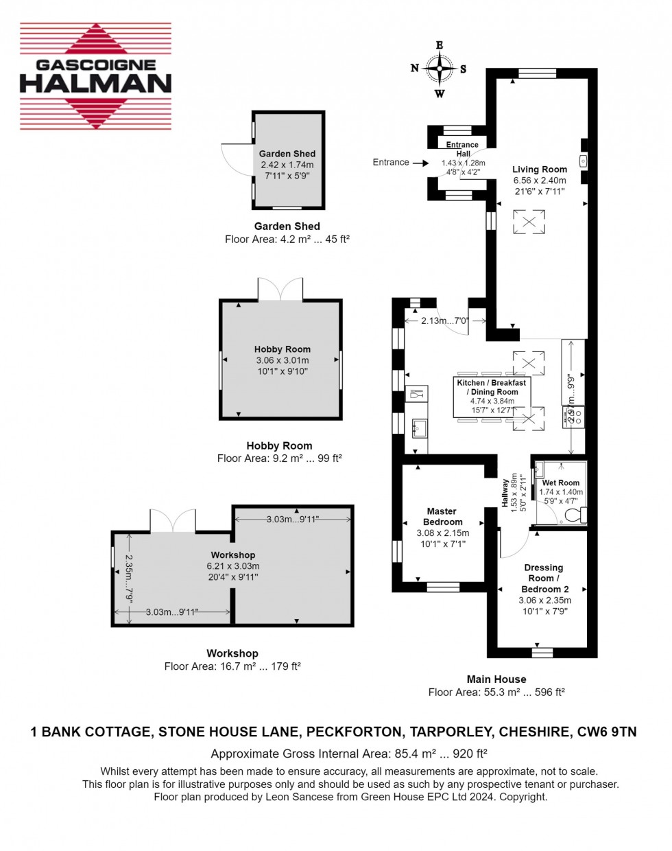 Floorplan for Stone House Lane, Peckforton, CW6