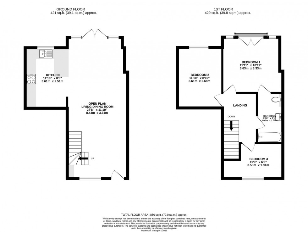 Floorplan for Mill Street, Wilmslow, SK9