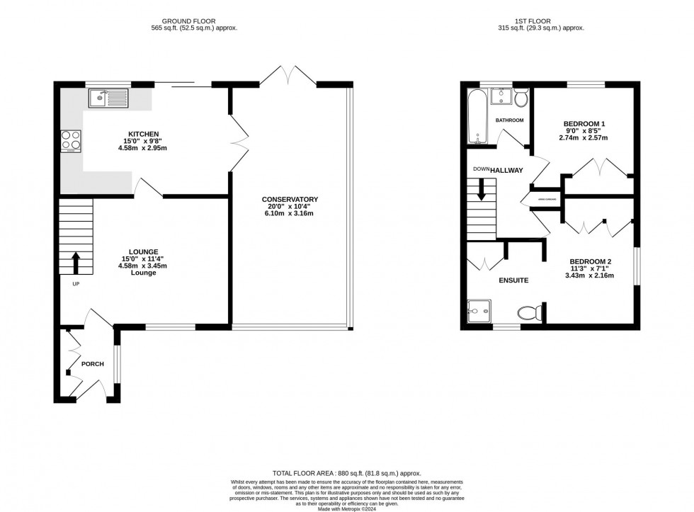 Floorplan for Tudor Road, Wilmslow, SK9