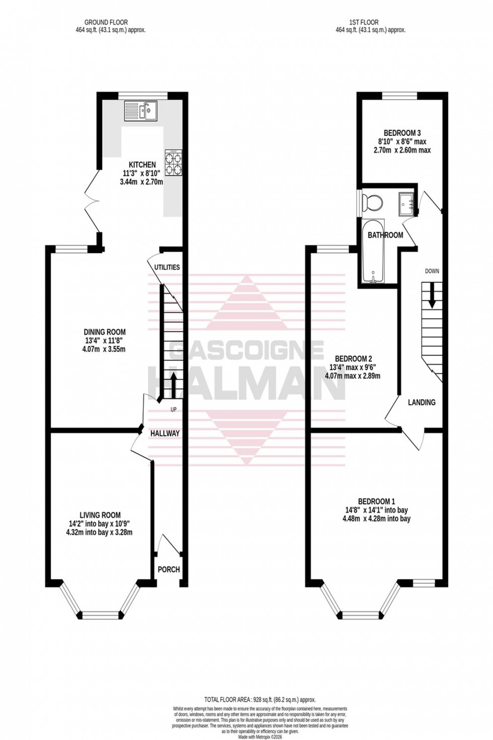 Floorplan for Sherborne Road, Stockport, SK3