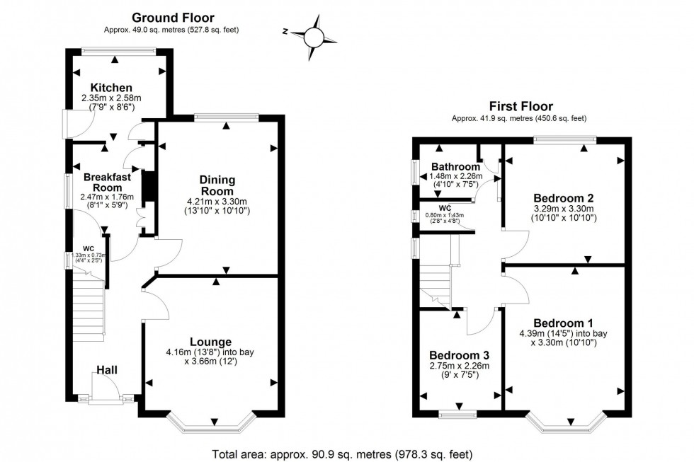Floorplan for Latham Avenue, Helsby, WA6