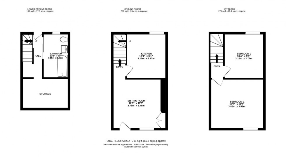Floorplan for Lower Macclesfield Road, Whaley Bridge, SK23