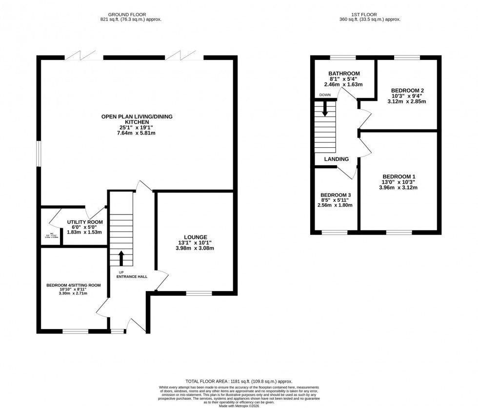 Floorplan for Vernon Road, Poynton, SK12
