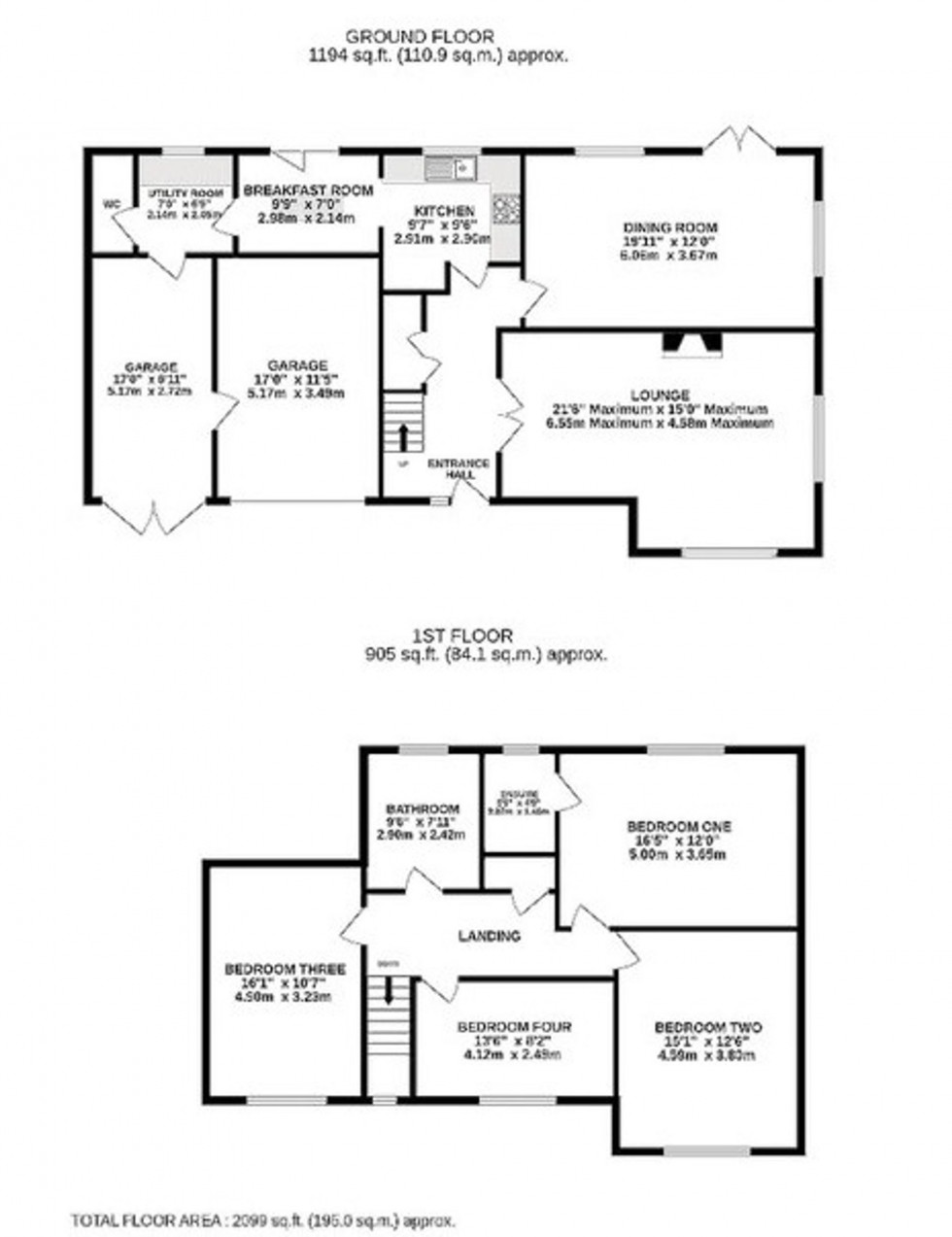Floorplan for Whitchurch Road, Bunbury Heath, CW6