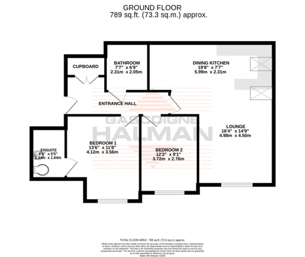 Floorplan for Harboro Road, Sale, M33