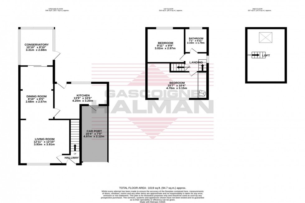 Floorplan for Dorac Avenue, Heald Green, SK8