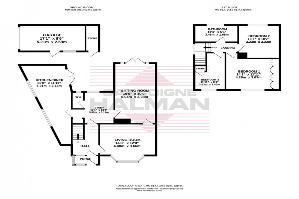 Floorplan for Syddal Green, Bramhall, SK7