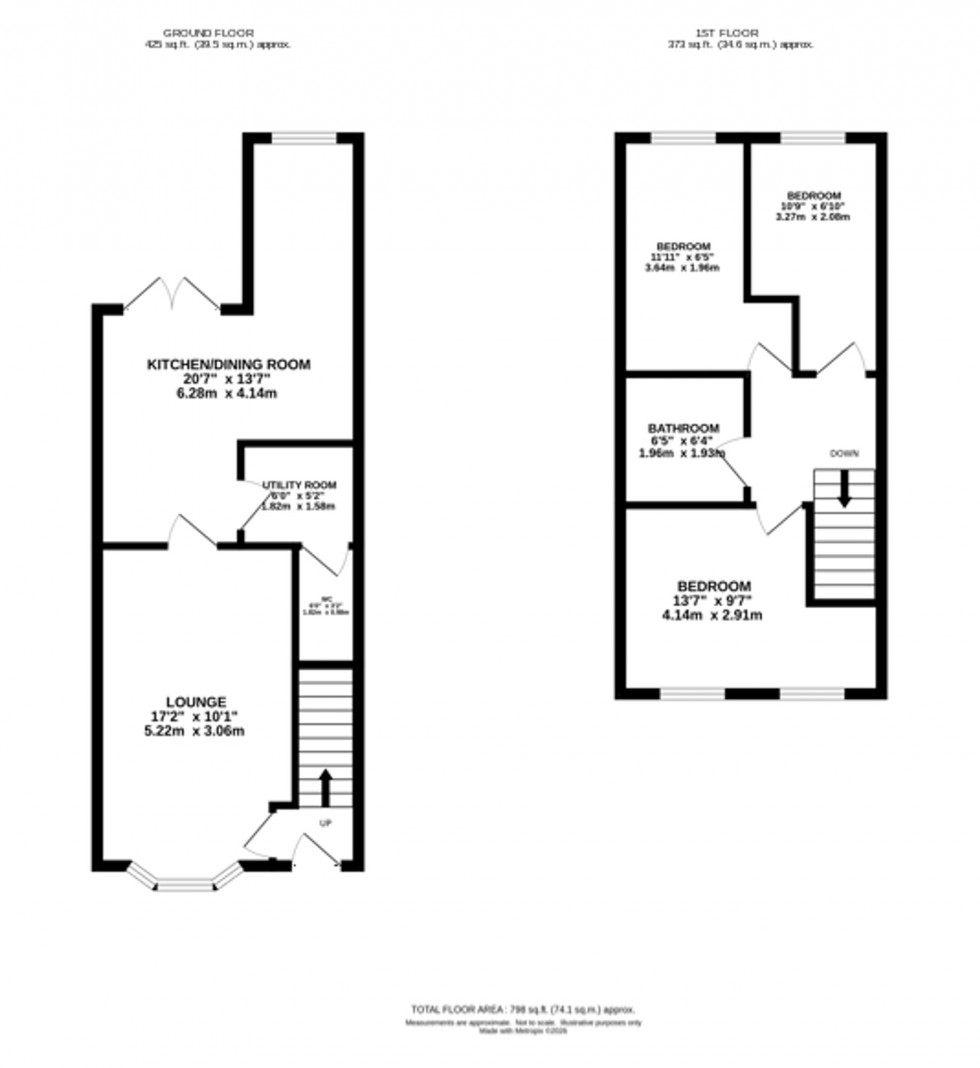 Floorplan for Spindle Close, Macclesfield, SK11