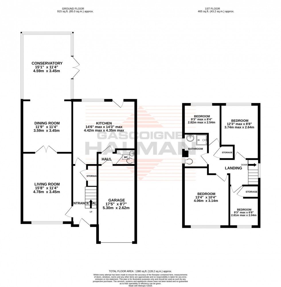 Floorplan for Stoneleigh Avenue, Sale, M33