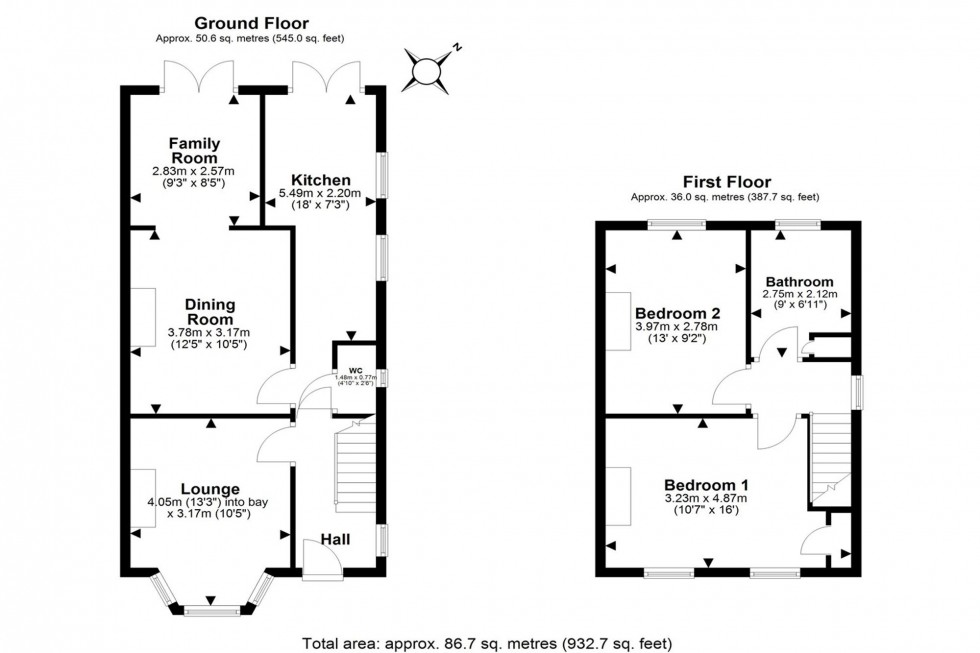 Floorplan for Townfield Lane, Frodsham, WA6