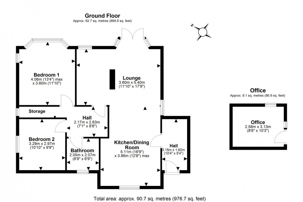 Floorplan for Portland Place, Helsby, WA6