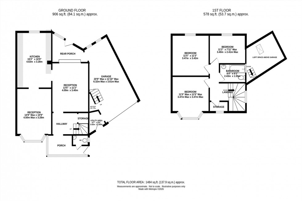 Floorplan for Thorley Drive, Timperley, WA15