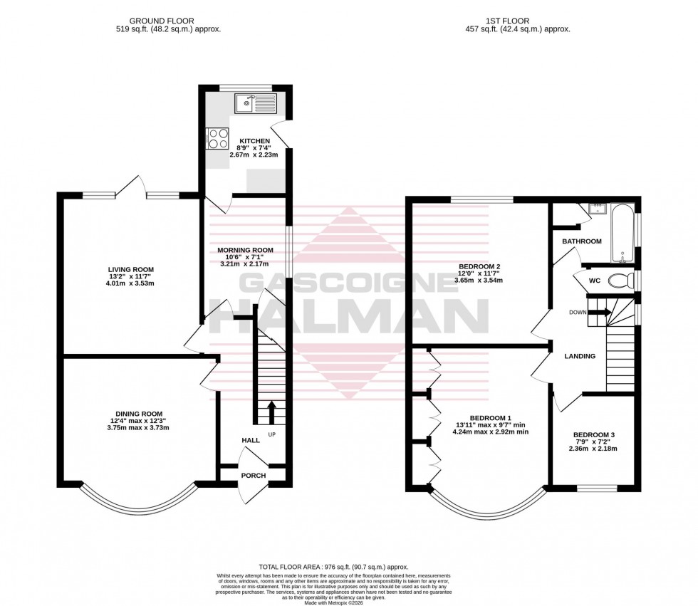 Floorplan for Clifton Drive, Gatley, SK8