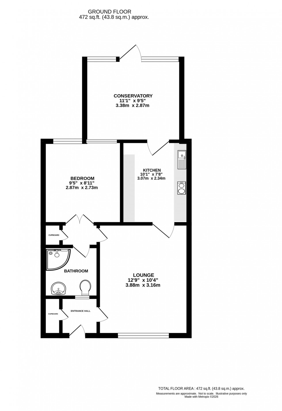 Floorplan for Bessancourt, Holmes Chapel, CW4