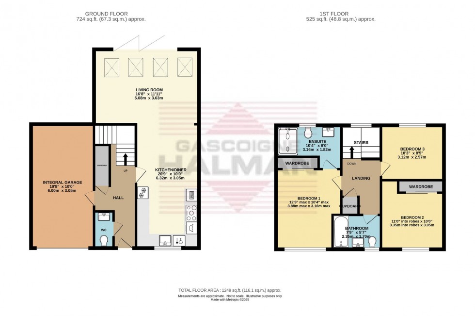 Floorplan for Hawkshead Road, Glossop, SK13