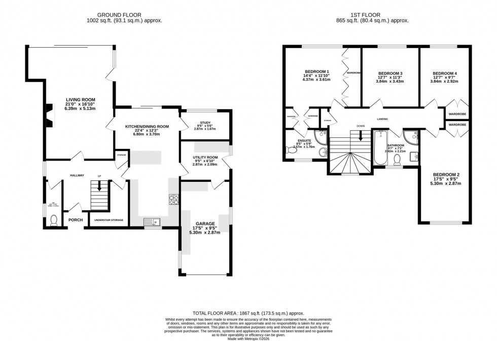 Floorplan for Woodlands Road, Handforth, SK9