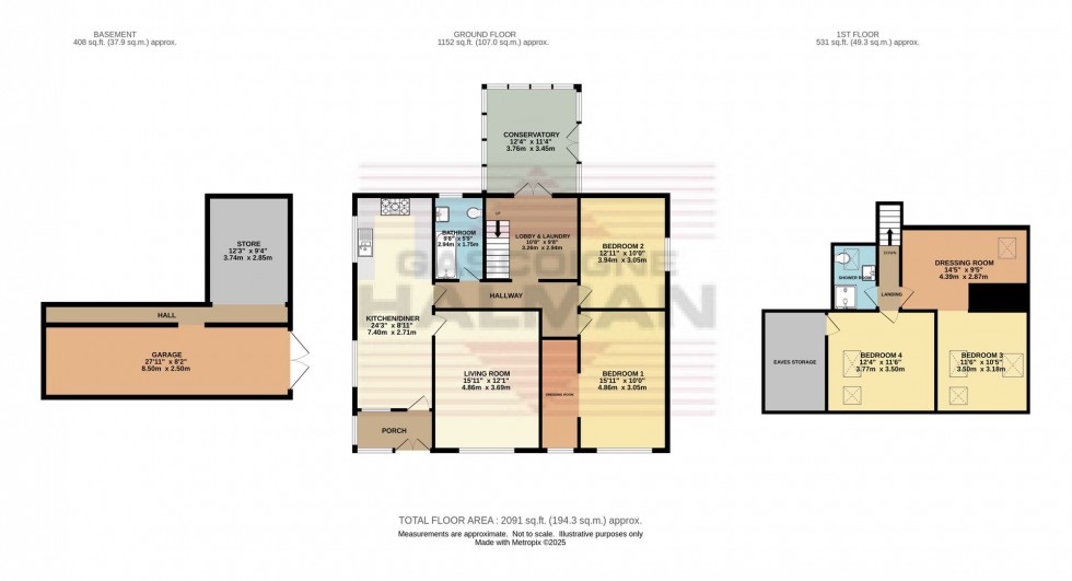 Floorplan for Bute Street, Glossop, SK13