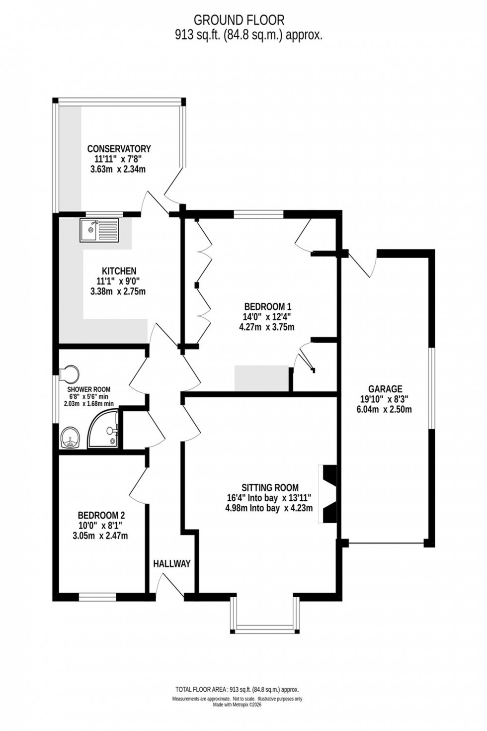 Floorplan for Woodbrook, Whaley Bridge, SK23
