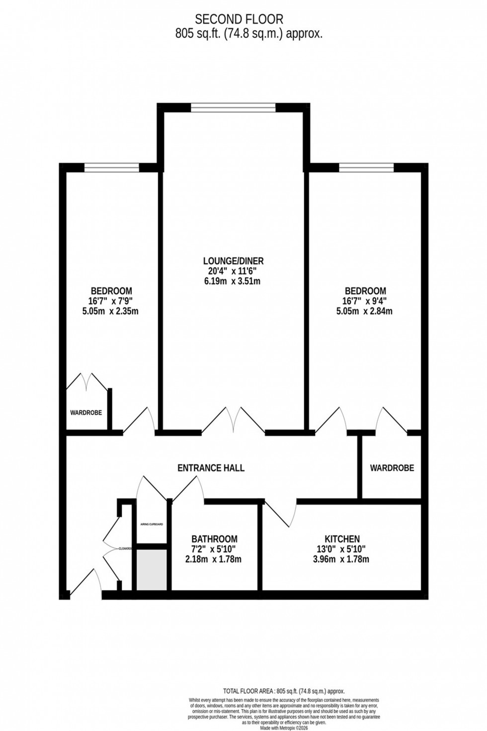 Floorplan for London Road South, Poynton, SK12