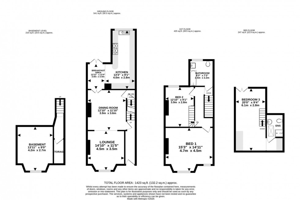 Floorplan for Elm Road, Hale, WA15