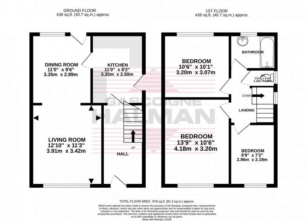 Floorplan for Radnormere Drive, Cheadle Hulme, SK8