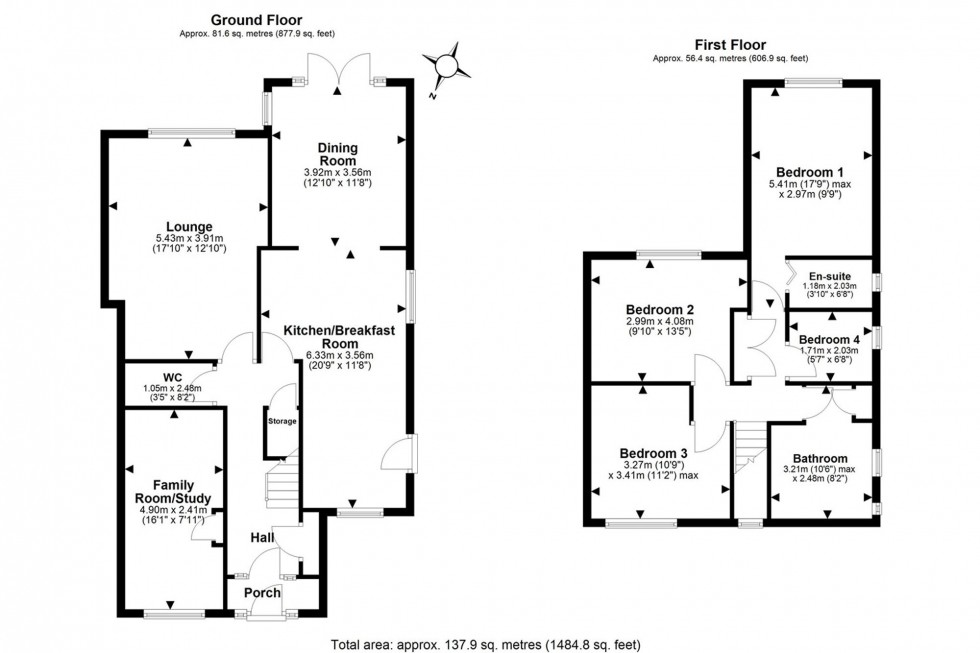 Floorplan for Langdale Way, Frodsham, WA6
