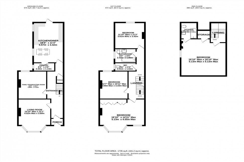 Floorplan for Richmond Road, Altrincham, WA14