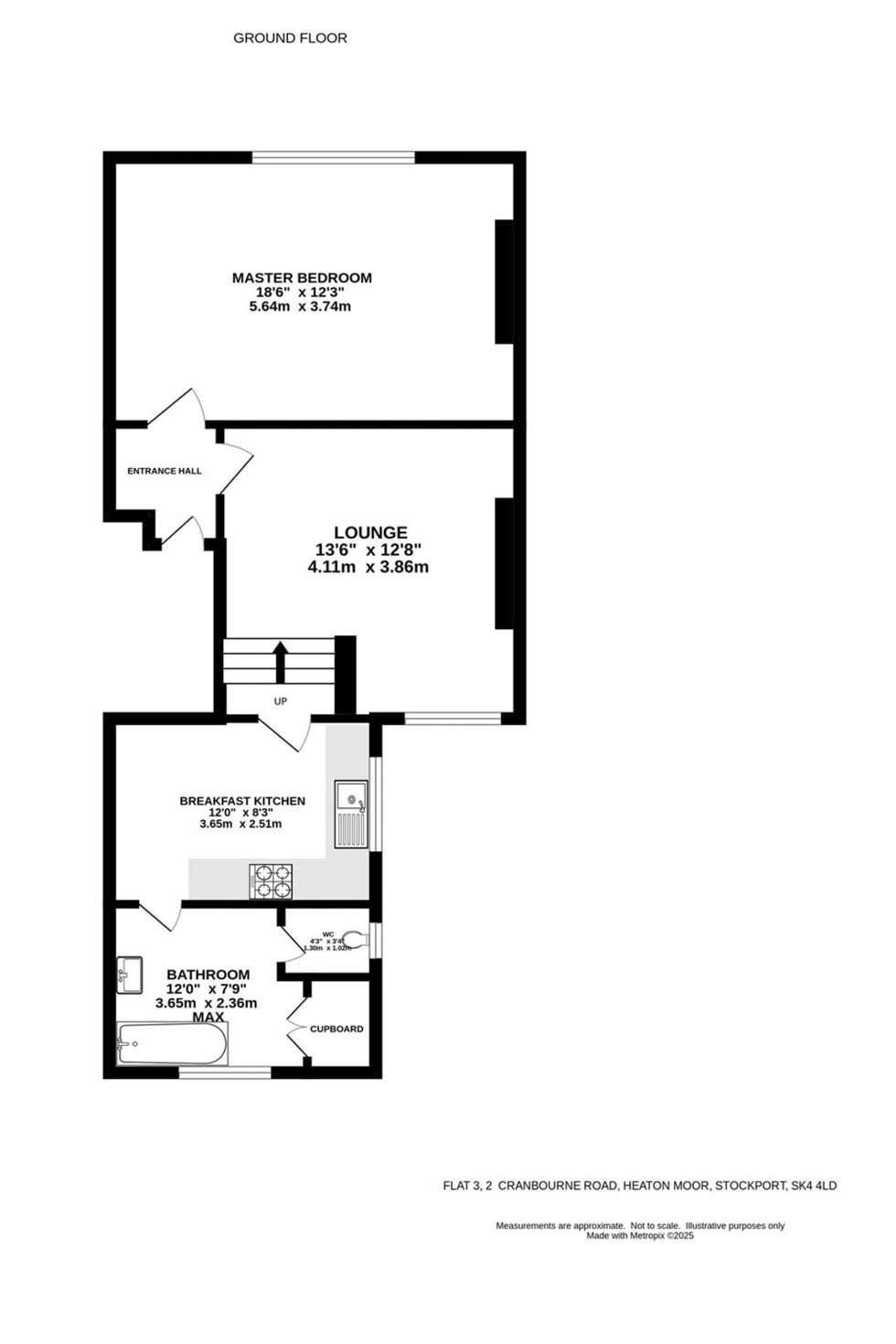 Floorplan for Cranbourne Road, Stockport, SK4