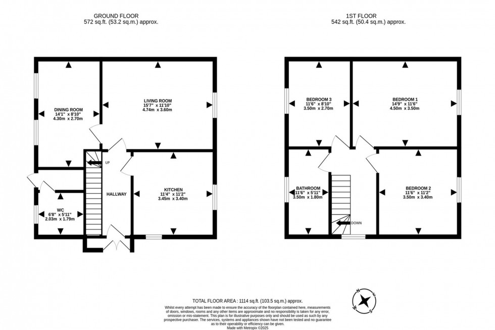 Floorplan for Kingsway, Frodsham, WA6