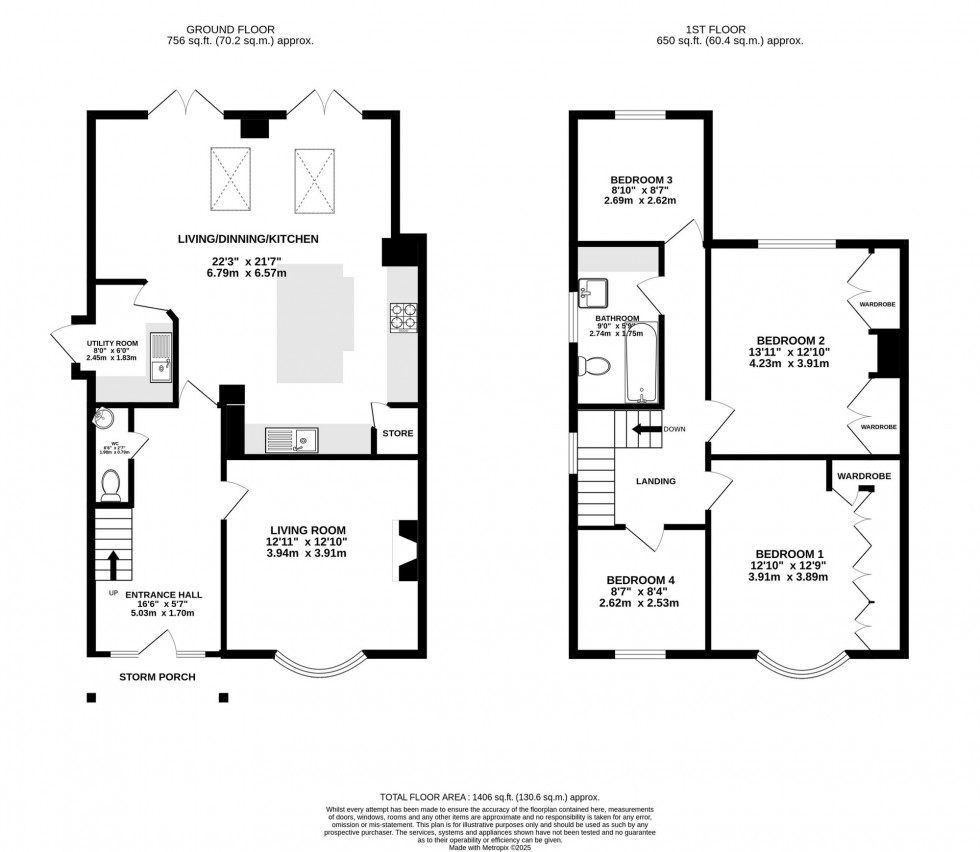 Floorplan for Stanneylands Road, Wilmslow, SK9