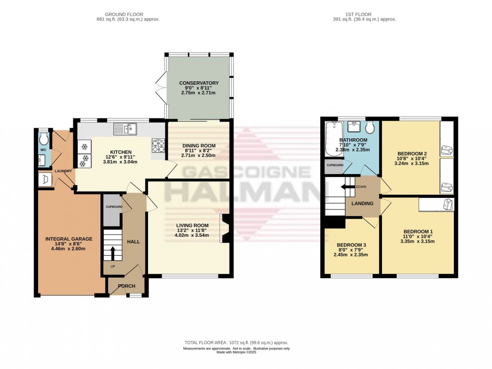 Floorplan for Tarnside Fold, Glossop, SK13