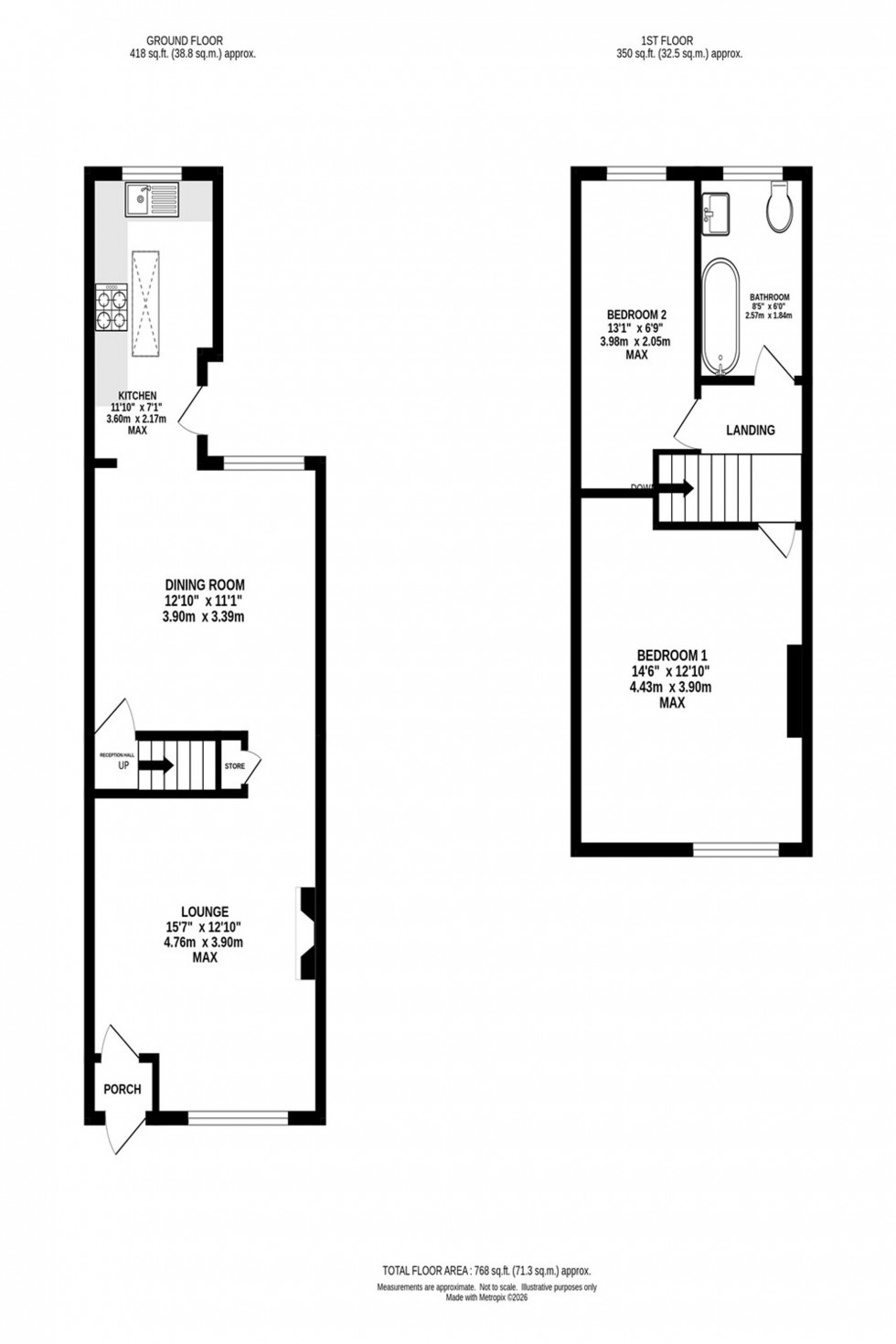Floorplan for Grundy Street, Stockport, SK4